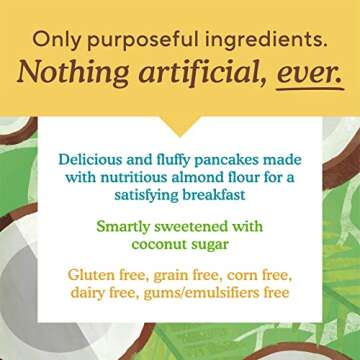 Simple Mills Almond Flour Pancake & Waffle Mix - Gluten Free, Plant Based, Paleo Friendly, 10.7 Ounc...