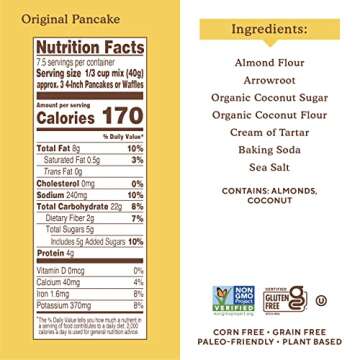 Simple Mills Pancake & Waffle Mix - Gluten Free & Plant Based