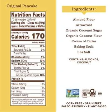 Simple Mills Pancake & Waffle Mix - Gluten Free & Plant Based