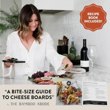 Bamboo Charcuterie Board Gift Set for Foodies and Hosts