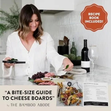 Bamboo Charcuterie Board Gift Set for Foodies and Hosts