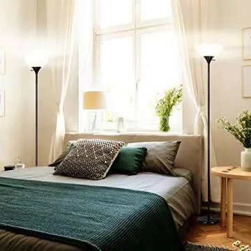 Brightech Sky Dome LED Floor Lamp - Dimmable & Stylish