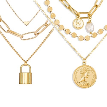 Stylish Neckcely Layered Choker Necklaces Set for Women