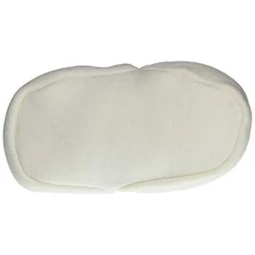 Burt's Bees Baby Baby Booties Organic Cotton Newborn Shoes, Gender Neutral Color for Ages 0 to 9 Months Old Slipper Sock, Eggshell White, 3 Unisex Infant