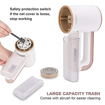 iRUNTEK Rechargeable Fabric Shaver with LED Display 3-Speeds