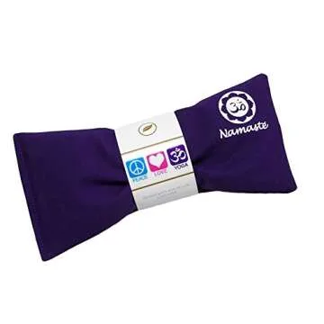 Happy Wraps Namaste Lavender Yoga Eye Pillows - Hot Cold Aromatherapy for Stress, Meditation, Spa, R...