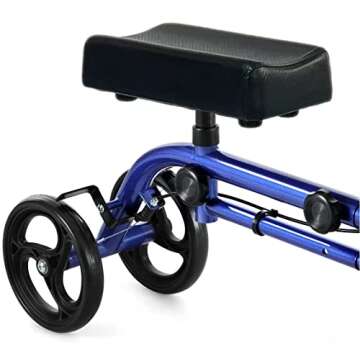 RINKMO Economy Knee Scooter Steerable Knee Walker All-Terrain Foldable Knee Scooters for Foot Injuri...