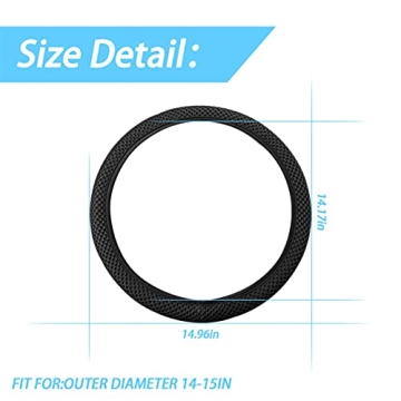 Stylish Elastic Stretch Steering Wheel Cover for All Vehicles