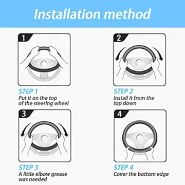 Stylish Elastic Stretch Steering Wheel Cover for All Vehicles