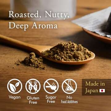 YAMASAN KYOTO UJI Hojicha Powder Organic Roasted green tea Baking powder latte powder, (100g) Made i...