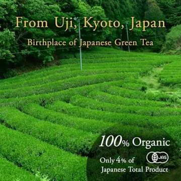 YAMASAN KYOTO UJI Hojicha Powder Organic Roasted green tea Baking powder latte powder, (100g) Made in Japan,Sold by Japanese company