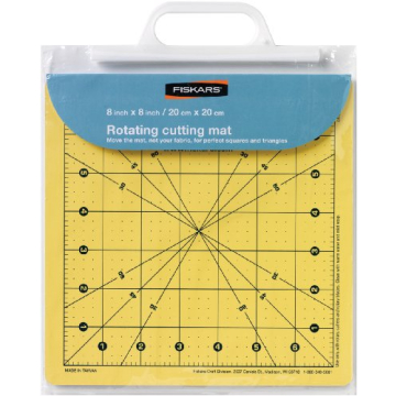Fiskars 8x8 Inch Rotating Cutting Mat for Precise Cuts