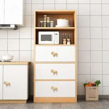 CPELLESSE Zebra Knobs - Unique Decorative Drawer Pulls