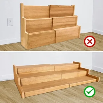 VenDotbi 3 Tier Expandable Bamboo Spice Rack Organizer