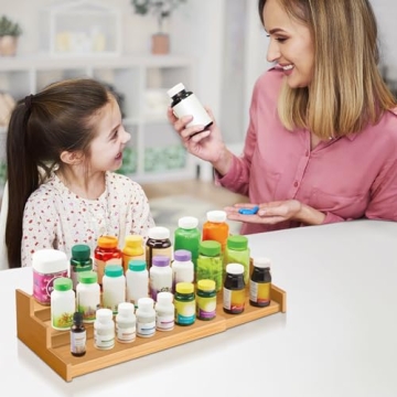 VenDotbi 3 Tier Expandable Bamboo Spice Rack Organizer