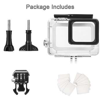 FitStill 148FT/40M Waterproof Housing for Go Pro Hero 2018/7/6/5 Black,Protective Underwater Dive Case Shell with Bracket Accessories for Go Pro Hero7 Hero6 Hero5 Black Action Camera