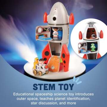 CP Toys Space Mission Rocket Ship Toy for Kids 3+