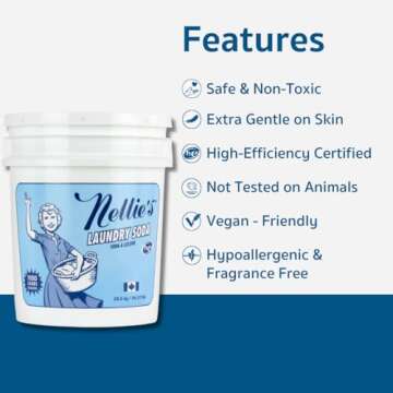 Nellie's Eco-Friendly Laundry Soda for 1,100 Loads