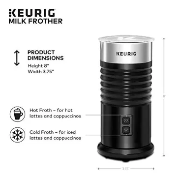 Keurig Standalone Frother for Hot and Cold Milk