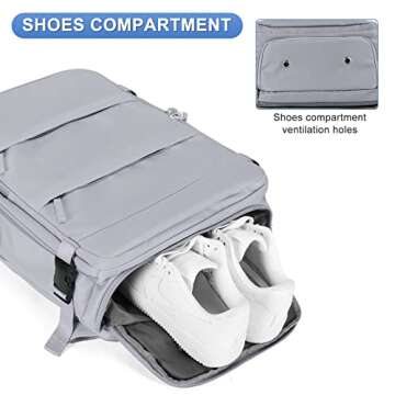 coofay Personal Item Travel Backpack for All Travelers