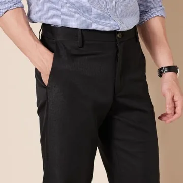 Men's Slim-Fit Dress Pants Business Casual Comfort