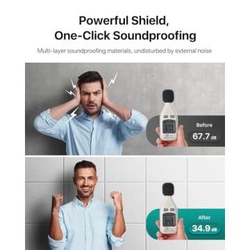 Mass Loaded Vinyl Soundproof Wall Panels 12-Pack for Home Office