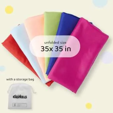 kizihaus Play Scarves for Kids - Creative Play Set of 6