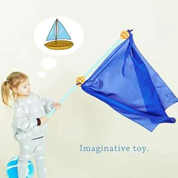 kizihaus Play Scarves for Kids - Creative Play Set of 6
