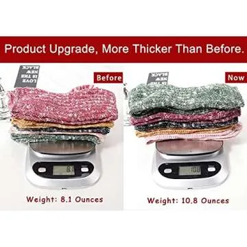 Bienvenu Slouch Boot Socks for Women (5 Paris), Crew Cotton Funny Slouchy Socks, Fun Cute Trouser Dress Socks