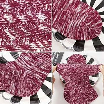 Bienvenu Slouch Boot Socks for Women (5 Paris), Crew Cotton Funny Slouchy Socks, Fun Cute Trouser Dress Socks