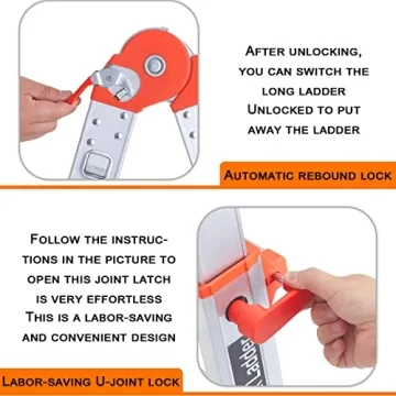 LANBITOU 4-Step Ladder Extension - Safe & Versatile Climbing Solution