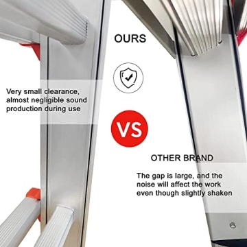 LANBITOU 4-Step Ladder Extension - Safe & Versatile Climbing Solution