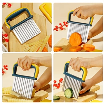 Versatile Crinkle Cutter Knife for Quick Vegetable Prep