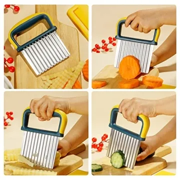 Versatile Crinkle Cutter Knife for Quick Vegetable Prep