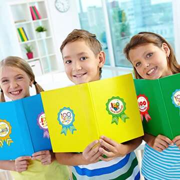 100th Day of School Stickers for Kids 200 Pcs 100 Days Smarter Reward Stickers