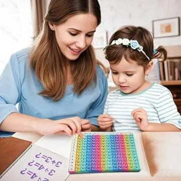 Yadishen 12x12 Multiplication Game Table Kids Math Learning Posters, Fidget Popper Educational Math Tools Fidget Popular Toys Relieve Stress and Create Various Math Operations