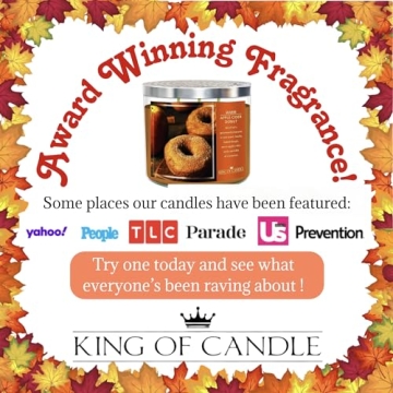 Spiced Pumpkin Candle - Long Lasting, Strong Scented Soy Wax