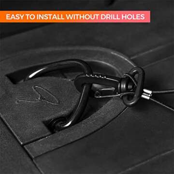 Cargo Net fit for 2021 2022 Ford Bronco Accessories Trunk Storage Organizer Mesh Pocket,Interior Accessories (for Bronco 4 Door)