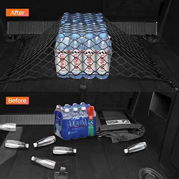 Cargo Net fit for 2021 2022 Ford Bronco Accessories Trunk Storage Organizer Mesh Pocket,Interior Accessories (for Bronco 4 Door)