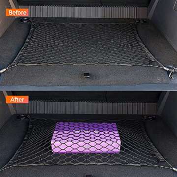Cargo Net fit for 2021 2022 Ford Bronco Accessories Trunk Storage Organizer Mesh Pocket,Interior Accessories (for Bronco 4 Door)