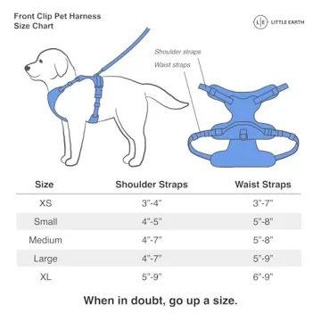 Littlearth NCAA Front Clip Pet Harness for All Breeds