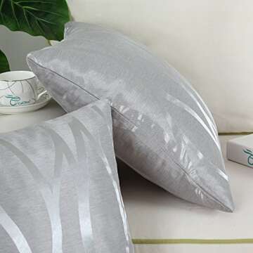 CaliTime Elegant Throw Pillow Covers – Set of 2