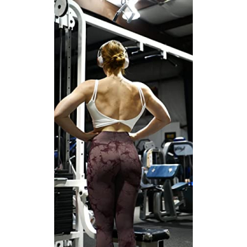 Aoxjox Backless Yoga Crop Top - Light Support Workout Bra