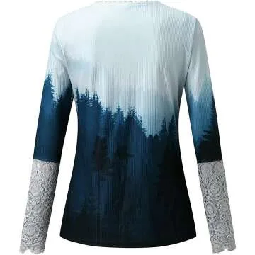 Trendy Ribbed Knit Henley Tops for Women 2022