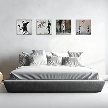Cortolar Banksy Canvas Wall Art Set Unique Home Decor
