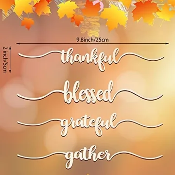 Jetec Thanksgiving Cutout Signs for Unique Holiday Decor