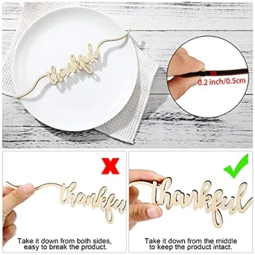 Jetec Thanksgiving Cutout Signs for Unique Holiday Decor