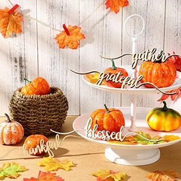 Jetec Thanksgiving Cutout Signs for Unique Holiday Decor
