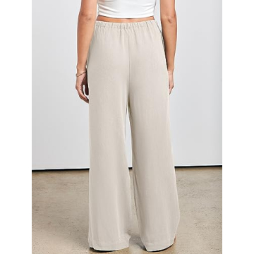 Shop ANRABESS Women's Linen Palazzo Pants - Stylish & Comfortable