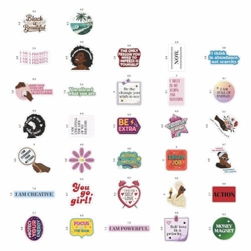 Vision Board Stickers for Black Women - Empower Your Dreams